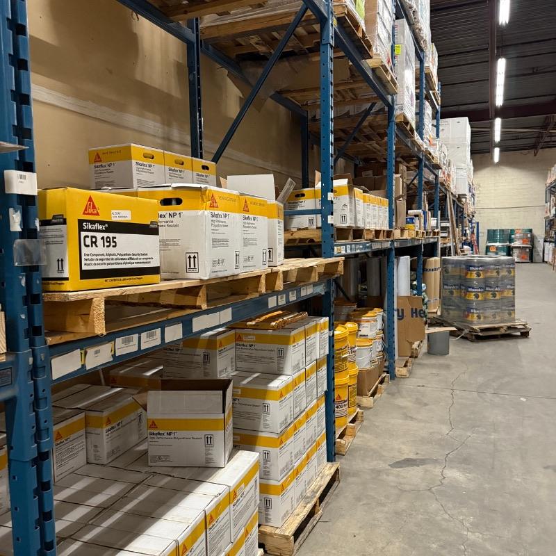 Architectural Hardware & Glazing stock at a Cascade Aqua-Tech branch